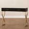 Baxton Studio Carville Dark Upholstered Gold Finished 2-Drawer Console Table 153-9203 - alternate 5